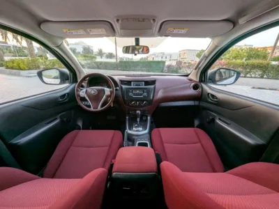 2022 Nissan Navara SE 4 Cylinder Petrol Engine White Red Pick Up Truck