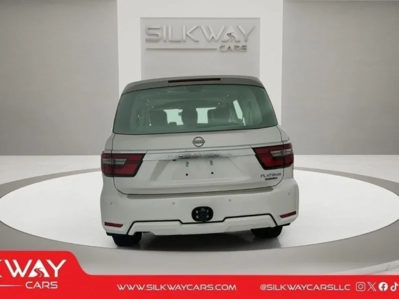 2024 Nissan Patrol Platinum LE 5.6 Liters 8 Cylinders Engine White Red SUV