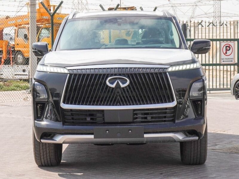 2025 Infiniti QX80 6 Cylinder Petrol Engine Black Tan SUV GCC Specs