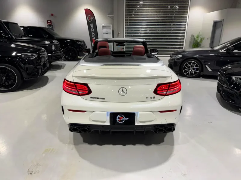 2021 Mercedes-Benz C-Class C43 AMG 6 Cylinders Engine White Red Convertible