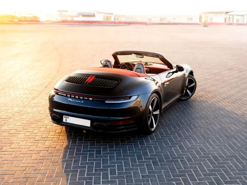 2021 Porsche Carrera / 911 Carrera S 6 Cylinders Engine Black Red Convertible