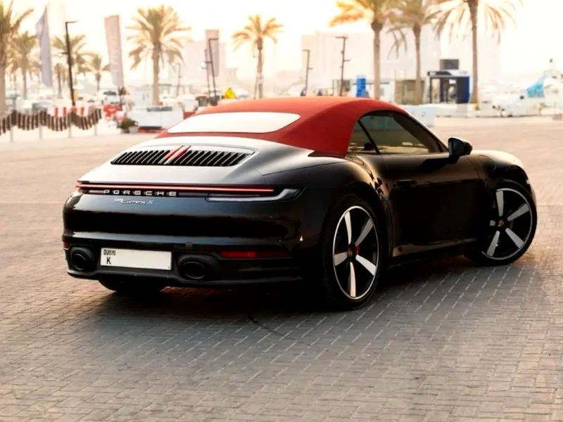 2021 Porsche Carrera / 911 Carrera S 6 Cylinders Engine Black Red Convertible