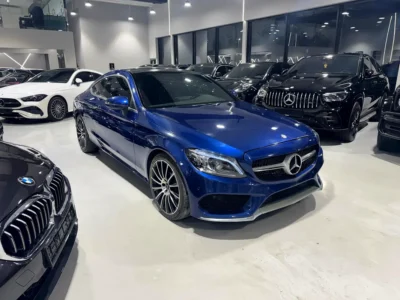 2016 Mercedes-Benz C-Class C300 Coupe 4 Cylinders Petrol Engine Blue Tan Coupe