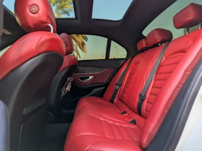 2015 Mercedes-Benz C-Class C200 4 Cylinder Petrol Engine White Red Sedan White