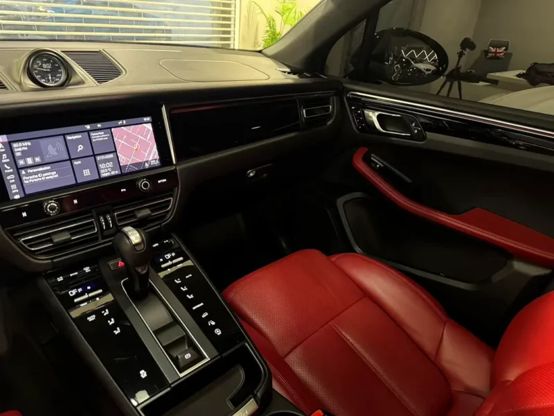 2024 Porsche Macan Standard 4 Cylinder Petrol Engine Black Red SUV GCC