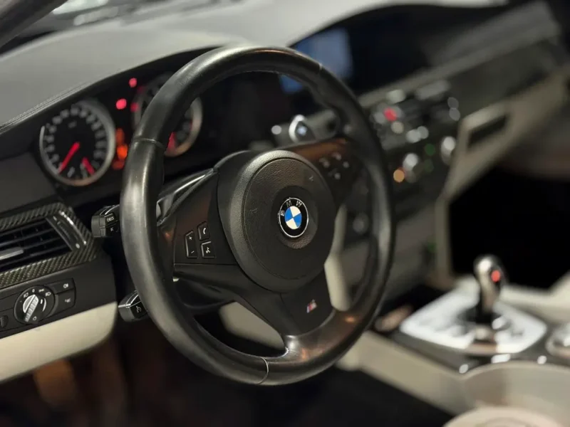 2008 BMW M5 Standard 10 Cylinder Petrol Engine Black White Sedan Korean Specs