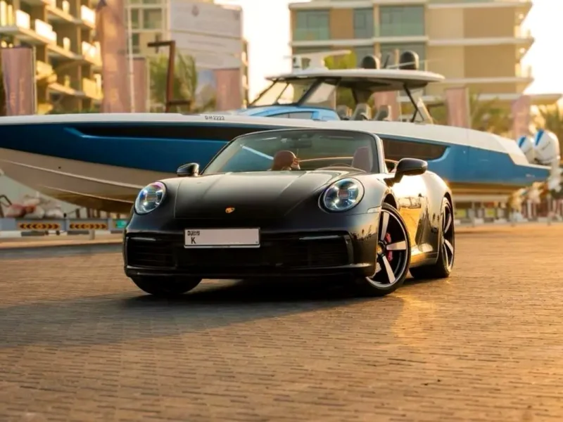 2021 Porsche Carrera / 911 Carrera S 6 Cylinders Engine Black Red Convertible