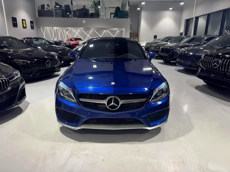 2016 Mercedes-Benz C-Class C300 Coupe 4 Cylinders Petrol Engine Blue Tan Coupe