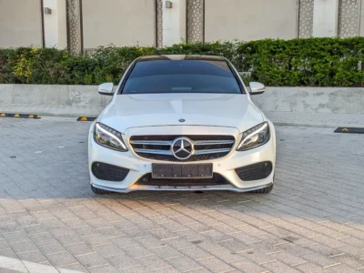 2015 Mercedes-Benz C-Class C200 4 Cylinder Petrol Engine White Red Sedan White