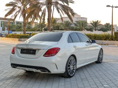 2015 Mercedes-Benz C-Class C200 4 Cylinder Petrol Engine White Red Sedan White