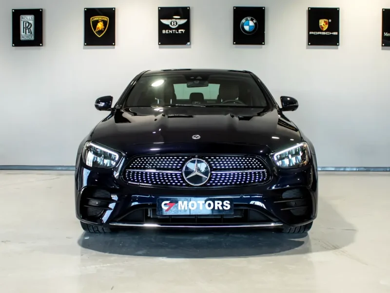 2023 Mercedes-Benz E-Class E 350 4 Cylinders Petrol Engine Blue Brown Sedan