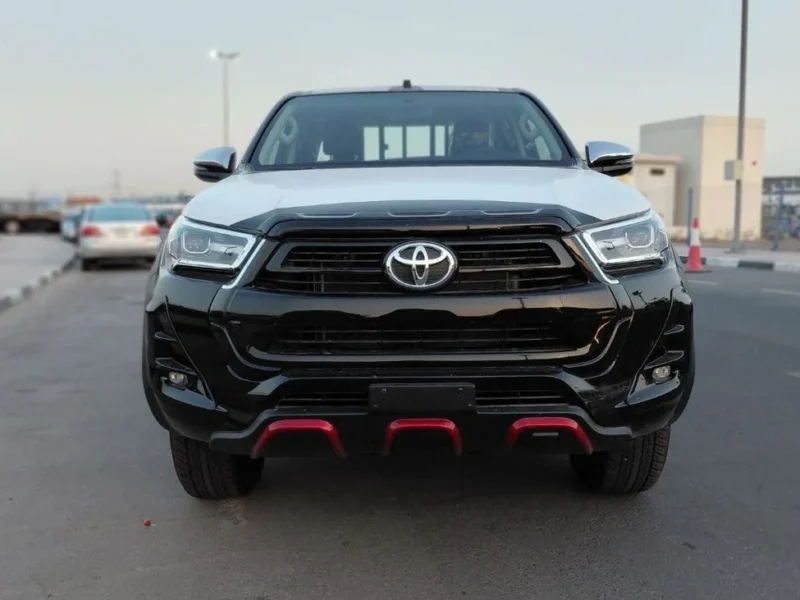 2025 Toyota Hilux DC TRD 4.0L V6 Petrol Engine AWD Black Red Pickup GCC Specs