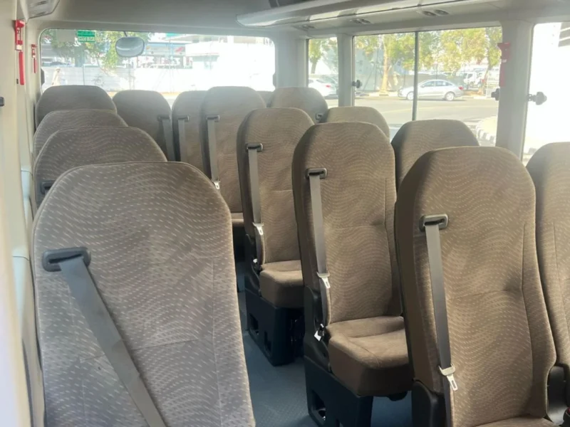 2025 TOYOTA COASTER 4.0L 4 Cylinders DIESEL Engine 23 SEATS White Brown BUS