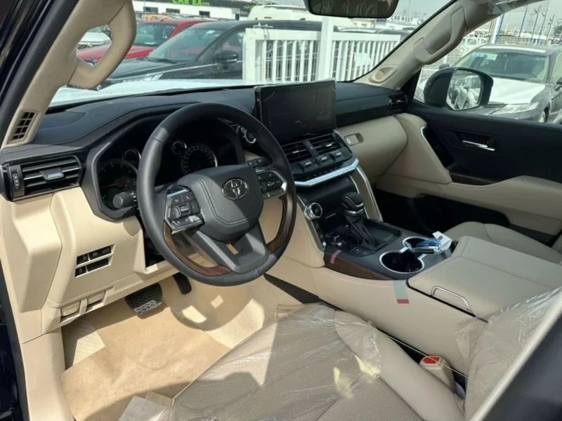 2024 TOYOTA LAND CRUSIER GXR 3.5L FULL OPTION 6 Cylinder Engine Blue Beige SUV