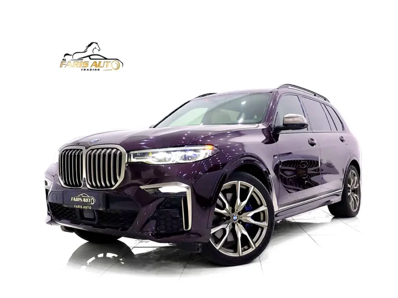 2020 BMW X7 XDrive50i M Sport 8 Cylinders Petrol Engine Maroon White SUV