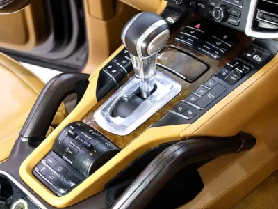 2012 Porsche Cayenne S 8 Cylinders Petrol Engine Brown Tan SUV GCC Specs