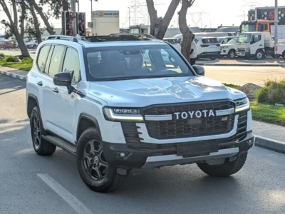 2022 Toyota Land Cruiser GR Sport 3.3L V6 Cylinders White Black SUV GCC Specs