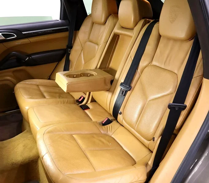 2012 Porsche Cayenne S 8 Cylinders Petrol Engine Brown Tan SUV GCC Specs