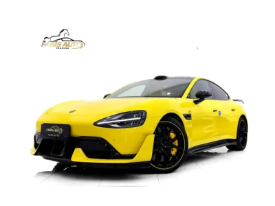 2025 Xiaomi SU7 Ultra EV FULLY LOADED CARBON Exterior Interior Yellow Sedan