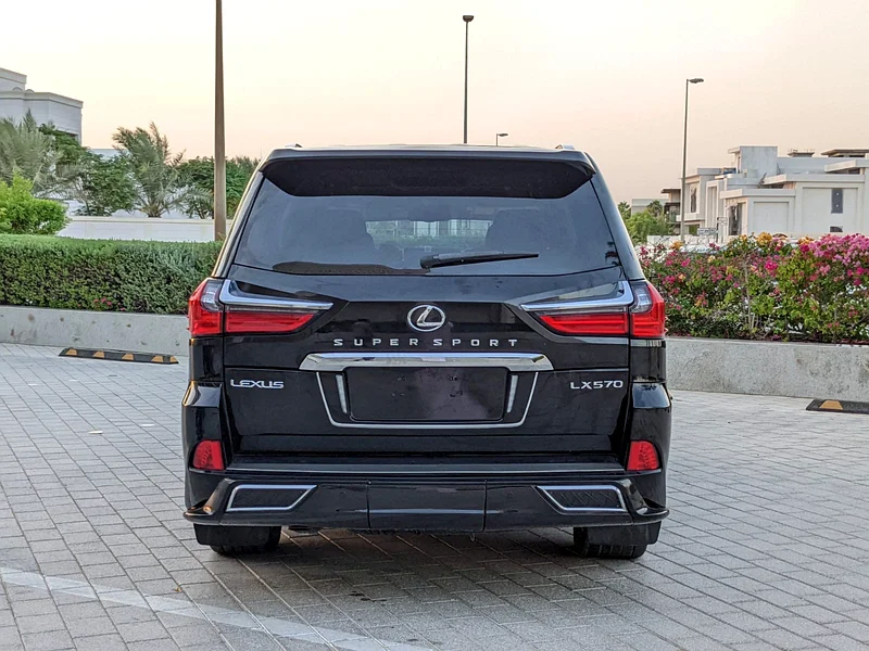 2009 Lexus LX-Series LX 570 Platinum FACELIFTED 2021 Black Brown SUV GCC