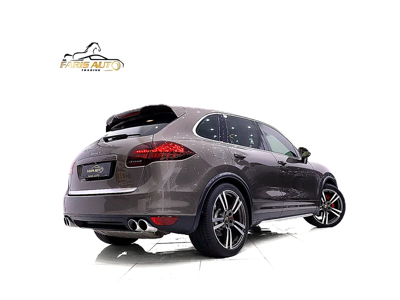 2012 Porsche Cayenne S 8 Cylinders Petrol Engine Brown Tan SUV GCC Specs