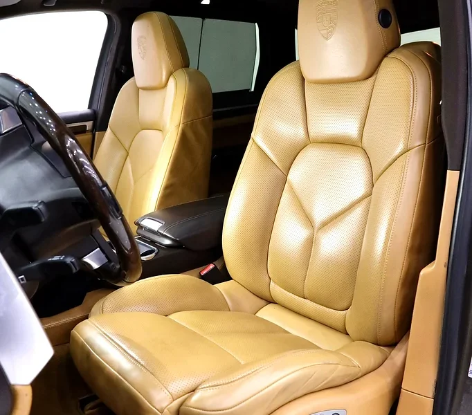 2012 Porsche Cayenne S 8 Cylinders Petrol Engine Brown Tan SUV GCC Specs