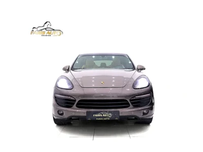 2012 Porsche Cayenne S 8 Cylinders Petrol Engine Brown Tan SUV GCC Specs