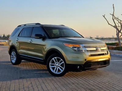 2012 Ford Explorer Base 6 Cylinder Petrol Engine Green Beige SUV GCC Specs