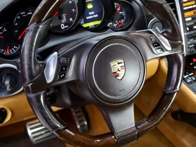 2012 Porsche Cayenne S 8 Cylinders Petrol Engine Brown Tan SUV GCC Specs