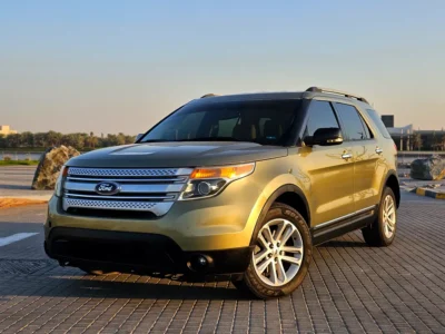 2012 Ford Explorer Base 6 Cylinder Petrol Engine Green Beige SUV GCC Specs