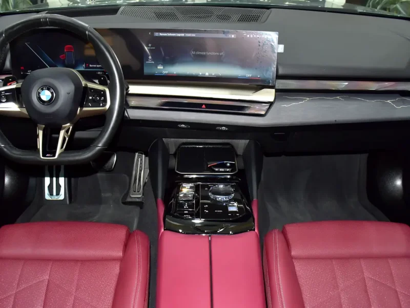 2024 BMW 5-Series 520i 4 Cylinder petrol Engine Grey Red Sedan GCC Specs