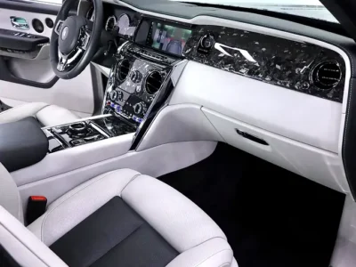 2023 ROLLS ROYCE CULLINAN WITH MANSORY MARBLE BODYKIT Black White SUV