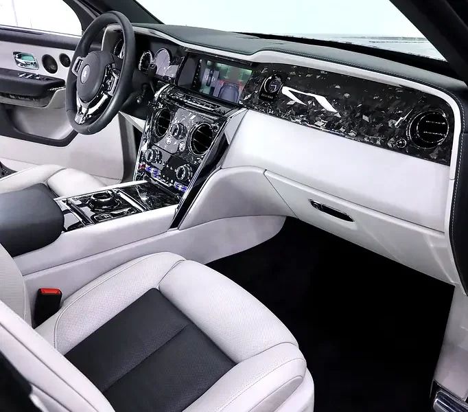 2023 ROLLS ROYCE CULLINAN WITH MANSORY MARBLE BODYKIT Black White SUV