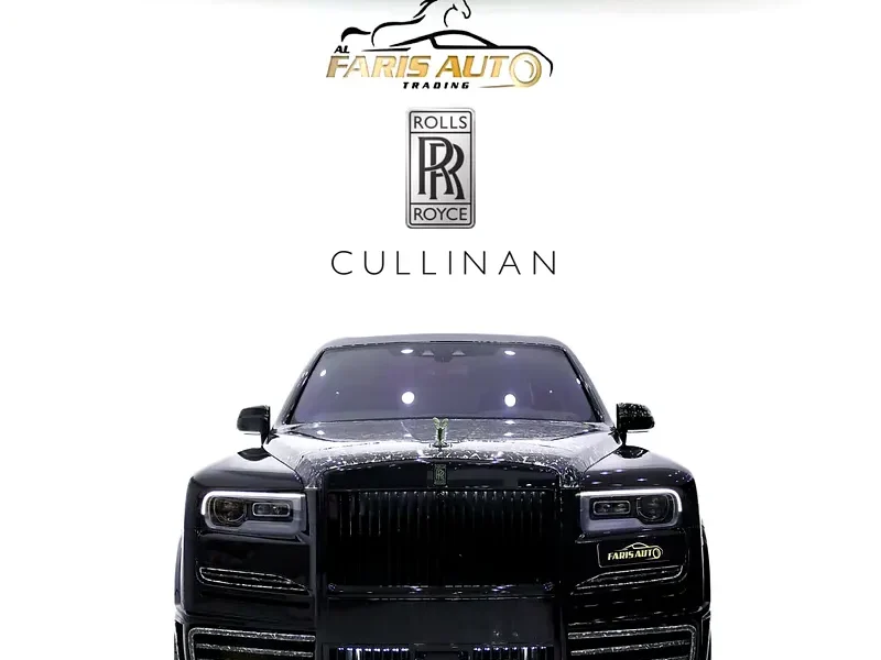 2023 ROLLS ROYCE CULLINAN WITH MANSORY MARBLE BODYKIT Black White SUV