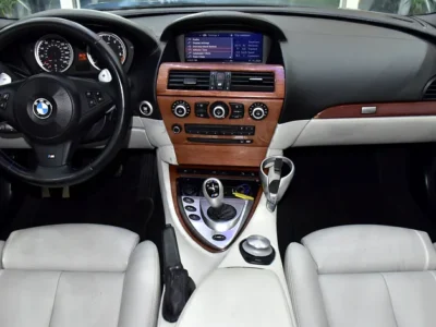 2008 BMW M6 M6 Convertible 10 Cylinder Petrol Engine Grey White Soft Top Convertible