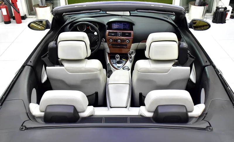 2008 BMW M6 M6 Convertible 10 Cylinder Petrol Engine Grey White Soft Top Convertible