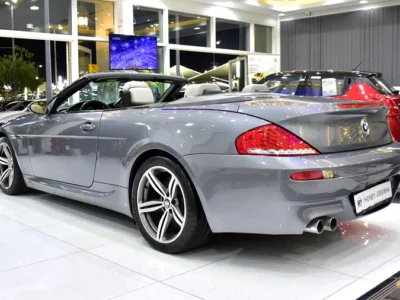 2008 BMW M6 M6 Convertible 10 Cylinder Petrol Engine Grey White Soft Top Convertible