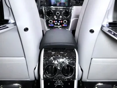 2023 ROLLS ROYCE CULLINAN WITH MANSORY MARBLE BODYKIT Black White SUV