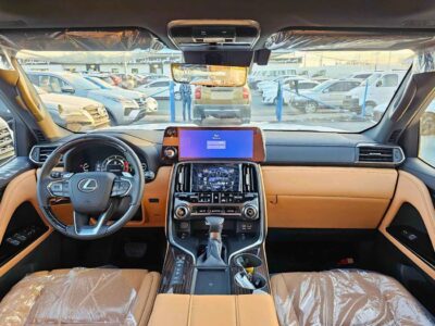 2024 Lexus LX 500 LX500D TURBO SPORTS 3.3L V6 DIESEL White Tan SUV GCC