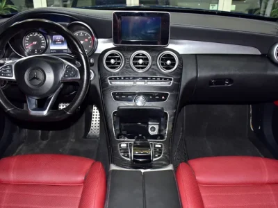 2016 Mercedes-Benz C-Class C300 Coupe 4 Cylinder Petrol Engine Blue Red Coupe GCC