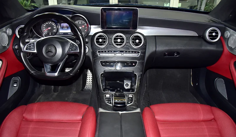2016 Mercedes-Benz C-Class C300 Coupe 4 Cylinder Petrol Engine Blue Red Coupe GCC