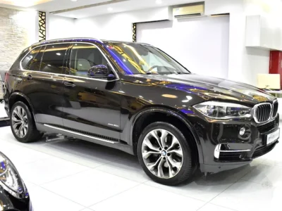 2014 BMW X5 Xdrive50i 8 Cylinder Petrol Engine Brown Beige SUV GCC Specs