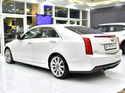 2015 Cadillac ATS 2.0T Standard 4 Cylinder Petrol Engine White Beige Sedan GCC