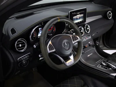 2019 Mercedes-Benz GLC GLC 63 S AMG 4Matic+ 8 Cylinders Engine Gold Black SUV GCC