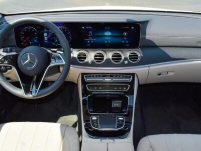 2023 Mercedes-Benz E320 2.0 Litres 4-cylinder Petrol Engine White Beige Sedan RWD