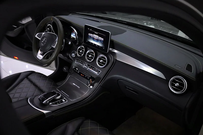 2019 Mercedes-Benz GLC GLC 63 S AMG 4Matic+ 8 Cylinders Engine Gold Black SUV GCC