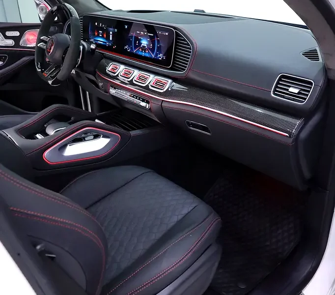 2024 Mercedes-Benz GLS-Class GLS 63 AMG 4MATIC+ 8 Cylinders Engine White Black SUV