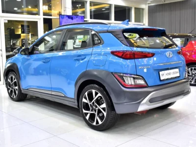 2023 Hyundai Kona SE 4 Cylinder Petrol Engine Blue Black Crossover GCC Specs