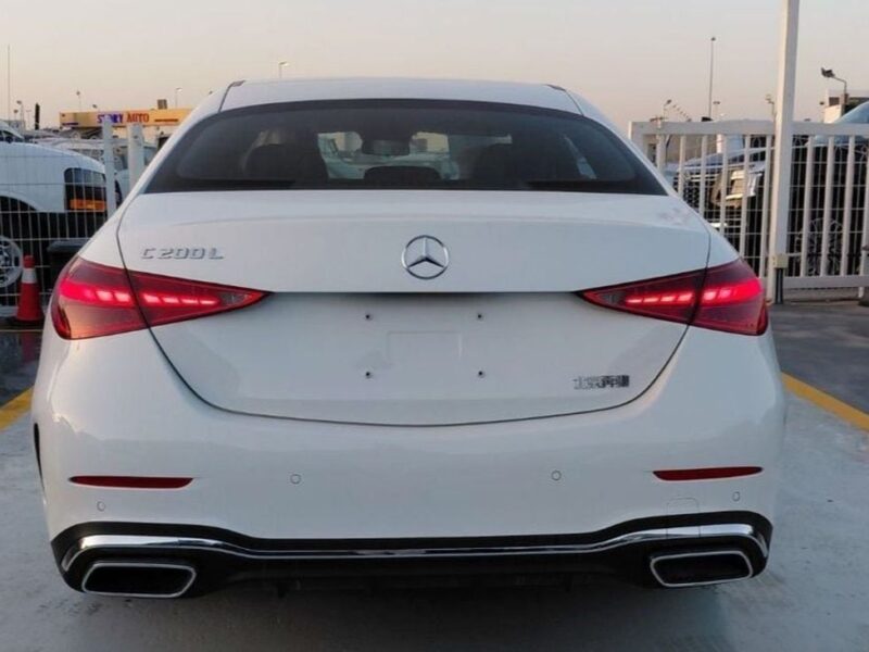 2025 Mercedes-Benz C 200 MERCEDES C200L 1.5L 4 Cylinders Engine White Black Sedan