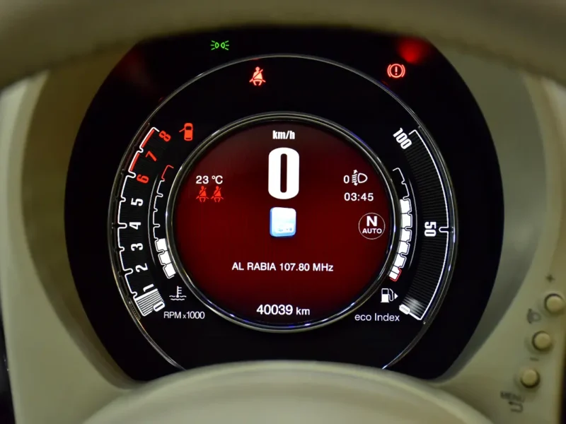 2023 Fiat 500 Dolcevita 4 Cylinder Petrol Engine Black Hatchback GCC Specs